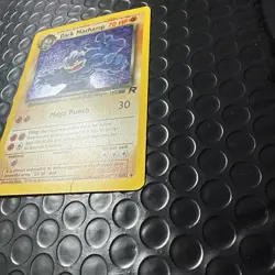 Pokemon Team Rockets Dark Machamp Holo Rare Card #10 Massive Swirl - Image 3