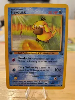 Pokemon 1st EDITION 1999 Fossil Set Common Cards - 5 Card Lot - LP/NM PSYDUCK - Image 2