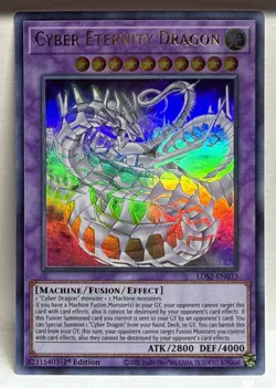 YuGiOh! Cyber Eternity Dragon - Ultra Rare GOLD - 1st Edition Card - Image 1