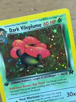 Dark Vileplume Team Rocket 13/82 Holo 2000 Pokemon TCG Card - Image 2