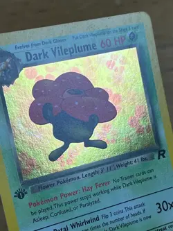 Dark Vileplume Team Rocket 13/82 Holo 2000 Pokemon TCG Card - Image 3