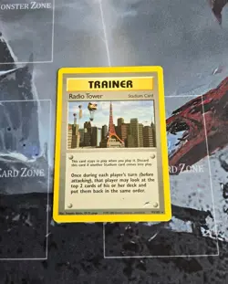 Radio Tower 95/105 Neo Destiny Regular Unlimited- Pokemon Card Vintage - Image 1