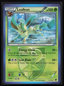 Leafeon (Team Plasma) 11/116 Plasma Freeze Pokemon TCG Card - Image 1
