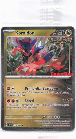 Miscellaneous Cards & Products #119/162 Koraidon Gamestop Stamp SEALED - Image 1