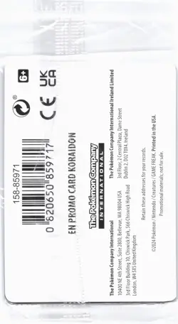 Miscellaneous Cards & Products #119/162 Koraidon Gamestop Stamp SEALED - Image 2