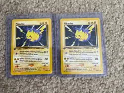 Set of Two (2) Pikachu - 1st Edition - Neo Genesis 70/111 Pokemon Card - LP - Image 1