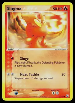 Pokemon Card Team Rocket Returns Slugma 77/109 Common - Image 1