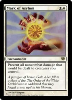 MTG Mark of Asylum - Foil, Moderate Play, English Conflux - Image 1