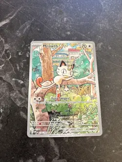 Meowth 106/094 Illustration Rare Phantasmal Flames English Pokemon Card TCG - Image 1