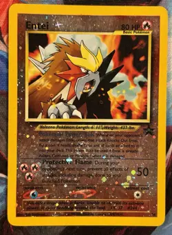 Pokemon- Entei 34/53 - WoTC Black Star Promo - SWIRL - MP 🌀🌀🌀 - Image 1