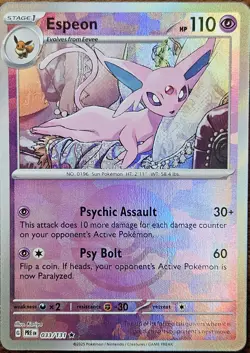 Espeon (Poke Ball Pattern, #033/131) - Holo - Pokemon SV - Prismatic Evolutions - Image 1
