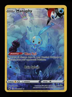 Manaphy GG06/GG70 Holo Crown Zenith Galarian Gallery Pokemon Cards - Image 1