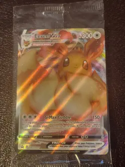 Pokemon Eevee Vmax Promo Full Art Holo Rare SWSH087 Black Star Promo NM - Image 1