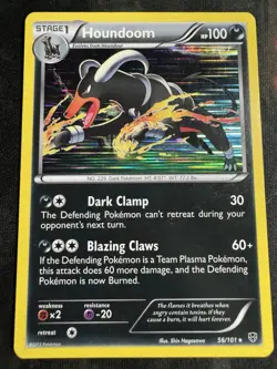 Pokemon Plasma Blast Houndoom 56/101 Holo Rare - Image 1