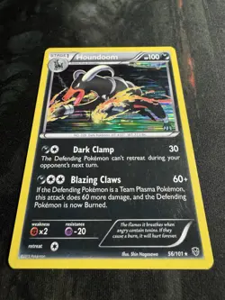 Pokemon Plasma Blast Houndoom 56/101 Holo Rare - Image 2