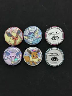 2026 Pokemon chinese gem pack Badges(Umbreon sylveon…)lot*6 CL23 - Image 2