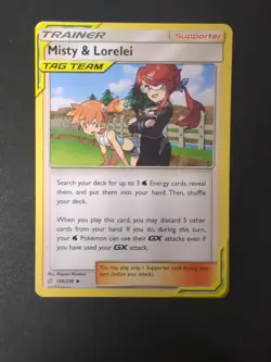 Misty & Lorelei 199/236 Uncommon - Cosmic Eclipse - Pokemon - LP - Image 1
