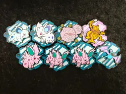 Pokemon TCG Chinese 151 Fridge Magnet Kadabra Weezing Zubat Nidoran Lot*8 VP45 - Image 1
