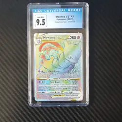 Pokemon TCG CGC 9.5 Mewtwo VSTAR Secret Rare Holo Pokemon GO 079/078 Eng - Image 1