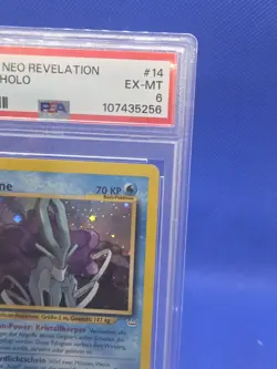VTG 2002 German Pokemon Neo Revelation Suicune #14 Holo Rare PSA 6 EX-MT - Image 4