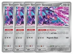 Pokemon TCG 4x Genesect 040/064 Shrouded Fable English 4x Playset - Regular - NM - Image 1