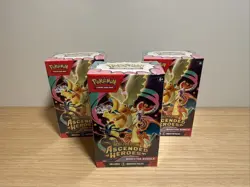 LOT OF 3 Pokemon TCG ASCENDED HEROES Booster Bundle US Seller FAST SHIPPING! - Image 1