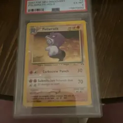 Pokemon TCG 2001 Neo Discovery Poliwrath 9/75 Holo Rare PSA 6 English - Image 4