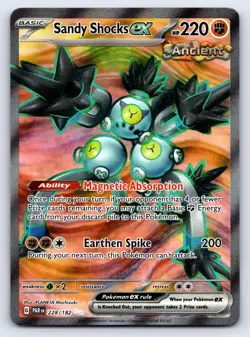Sandy Shocks ex 228/182 Ultra Rare Paradox Rift Pokemon Near Mint - Image 1