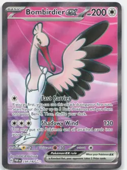 Bombirdier ex 234/182 Ultra Rare Paradox Rift Pokemon Near Mint - Image 1