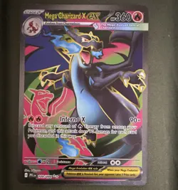 Mega Charizard X EX Full Art Holo Secret Rare 109/094 Evolutions 360 HP EN - Image 1
