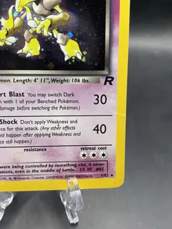 Pokemon Dark Alakazam 1/82 Team Rocket Unlimited Holo Rare 60 HP English WOTC - Image 2