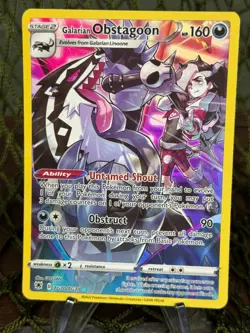 GALARIAN OBSTAGOON ~ TG10/TG30 ~ FULL ART RARE ~ Pokemon TCG: Astral Radiance - Image 1