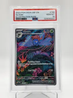 GLOOM 2023 POKEMON OBSIDIAN FLAMES ILLUSTRATION RARE #198/197 PSA 10 Q0895 - Image 1