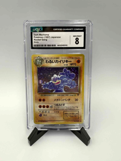 CGC 8 Pokemon Dark Machamp 068 Japanese Team Rocket Holo Rare psa - Image 1