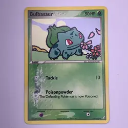 Bulbasaur 45/100 Pokemon TCG Crystal Guardians Regular HP Heavily Played - Image 1