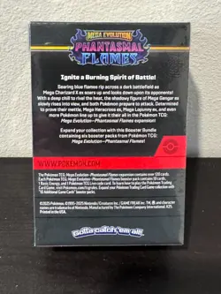 Pokemon TCG: Mega Evolution—Phantasmal Flames Booster Bundle - SEALED - Image 2