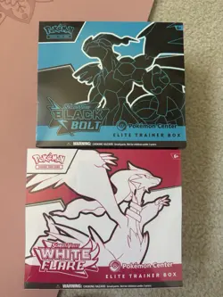 Pokemon Center Black Bolt & White Flare TCG ETB Elite Trainer Box Set Sealed - Image 1