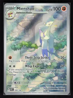 Mienshao Holo Illustration Rare Pokemon SV04: Paradox Rift 200/182 LP - Image 1