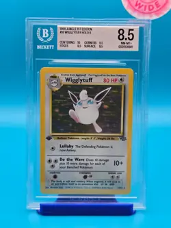 BGS 8.5 - 1999 Pokemon Jungle 1st Edition #16 Wigglytuff HOLO R - Image 1