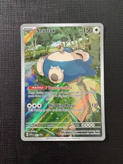 Pokemon Snorlax 51/ SV Black Star Promo Illustration Rare - Image 1