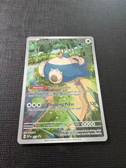 Pokemon Snorlax 51/ SV Black Star Promo Illustration Rare - Image 3
