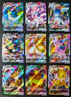 Lot 9 Eeveelutions Vmax Sylveon Flareon RRR Eevee VMAX Chinese Pokemon NE40 - Image 1