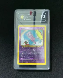2001 Pokemon TCG ENG Southern Islands Promo 1/18 Mew Reverse Holo LCC 10 DY97 - Image 1