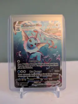 Pokemon Vaporeon VMAX 2021 SWSH182 Full Art Black Star - Image 1