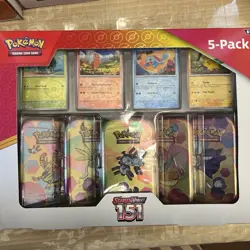Pokemon Scarlet & Violet - 151 (5-Pack) Mini Tins 4 Promos Costco Bundle - Image 1