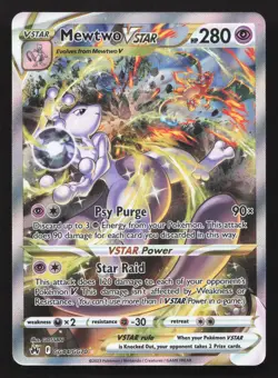 Pokemon Mewtwo VSTAR Ultra Rare Crown Zenith: Galarian Gallery GG44/GG70 NM - Image 1