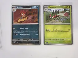 Pokemon TCG - Journey Together SV09 - Yanmega + Scrafty - Promos - NM+ - Image 1