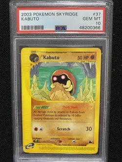 2003 Pokemon Skyidge Kabuto 37/144 PSA 10 Gem Mint - Image 1