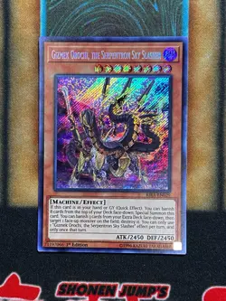 Yugioh Gizmek Orochi, The Serpentron Sky Slasher RIRA-EN029 Secret 1st Ed LP - Image 1