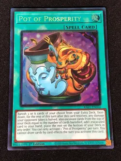 Yugioh Pot of Prosperity RA01-EN066 1st Collectors (NM) - Image 1